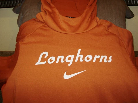 Texas Longhorns Nike Dry Dri-Fit Orange Pullover Hoodie Heavy Jacket Men's 3XL Cover