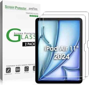 2X Schutzglas für Apple iPad Air 2024 11″ Zoll Display 6. Generation Panzerfolie - Afbeelding 1 van 5