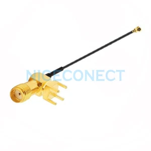 10x 15cm U.fl/IPX to SMA Female Jack RA PCB Wireless Modem Antenna Pigtail Cable - Picture 1 of 4