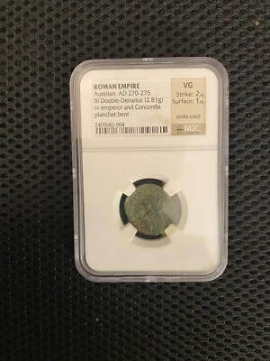 ROMAN EMPIRE AURELIAN BI DOUBLE-DENARIUS 270-275 AD  - NGC VG - Image 1 of 2
