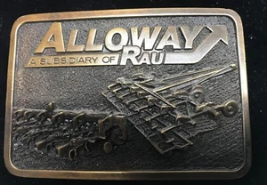 VINTAGE 1970ER ** ALLOWAY EINE TOCHTER VON RAU ** GÜRTELSCHNALLE MESSING - Bild 1 von 2