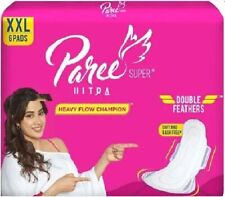 Paree Ultra Soft Feel Double Feathers Women Sanitary Pads(Trifold)|XXL - 18 Pads
