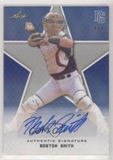 2020 Leaf Perfect Game National Showcase Blue Shimmer 1/1 Boston Smith Auto 0c6