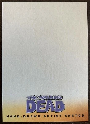 2013 The Walking Dead - Season Two BLANK Artist Proof Sketch Card - Image 1 of 2