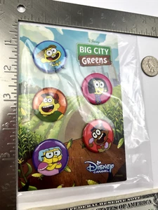 Big City Greens Buttons [Set of 5] Disney Channel 2022 NYCC - Picture 1 of 3