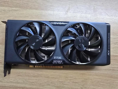 EVGA GeForce GTX 750Ti 2GB GDDR5 w/ ACX Cooler Video Card HDMI DP DVI inc VAT - Image 1 of 4