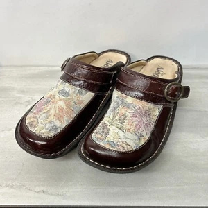 Alegria Multi Women’s Size 39 (8.5) SEV-304 Comfort Clog Shoes Ladies Brown Croc - Picture 1 of 10