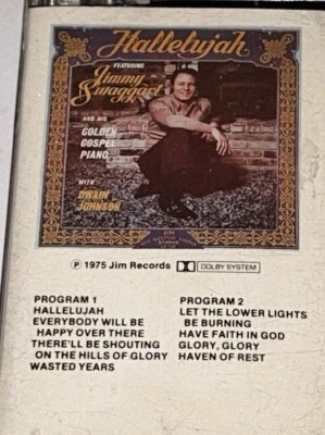 Jimmy Swaggart Hallelujah Southern Gospel Music Cassette 1S24 - Image 1 of 3