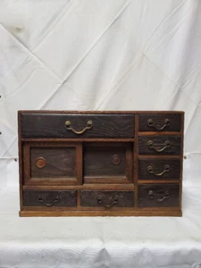 Antigüedades Japonesas MEIJI-TAISHO Retro Pequeño Pecho SEIRI-TANSU Vinatge JIDAI JP - Imagen 1 de 11
