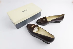NEU Bally Melka 2-06 6 1/2E braune Schuhe Größe 9C US - Bild 1 von 10