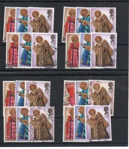 GB Commems, - Wholesale -1972 - Christmas - eight sets - Fine Cancels - Picture 1 of 1