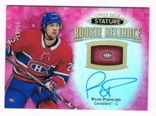 2019-20 Upper Deck Stature Rookie Reliance Autograph Red Ryan Poehling 10/15