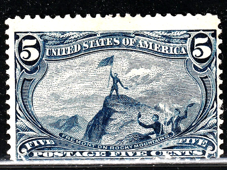 #288 US 5 CENT BLUE TRANS.MISS-MINT-N/G-FINE-VF - Image 1 of 1