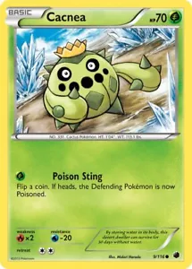 Carta Pokemon Cacnea 9/116 comune congelamento al plasma quasi nuova/m - Foto 1 di 1