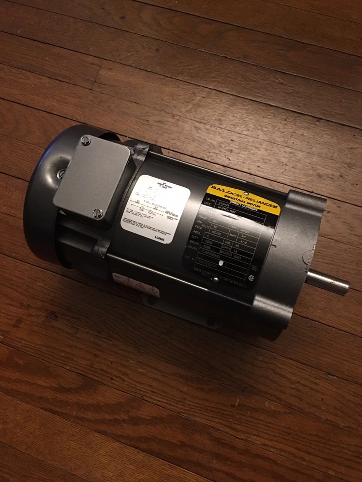 Baldor CD3433  DC Motor 1/3HP 1750 RPM 90V Frame 56C TEFC - Image 1 of 3