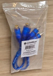 InstallGear 1ft Shielded 1 Female to 2 Male RCA Y Adapter Connector (2 Pack) - Picture 1 of 2