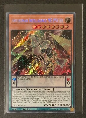 Antihuman Intelligence ME-PSY-YA | DAMA-EN024 | Secret Rare | 1st Ed | YuGiOh - Image 1 of 3