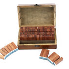 Mini-Holzstempel Vintage Alphabet & mit Box