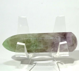 Palo de piedras preciosas pulidas cristal natural punta fluorita verde arco iris de 2,3" China - Imagen 1 de 4