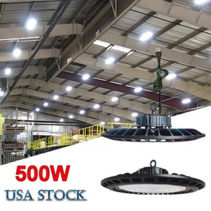 500 Watt High Bay Lights Industrial Factory Warehouse Shop Commercial UFO Light - Picture 1 of 12