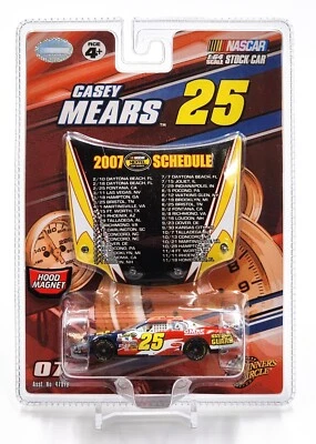 2007 Winners Circle #25 Casey Mears Hood Magnet 1:64 Nextel Cup Schedule - Image 1 of 3