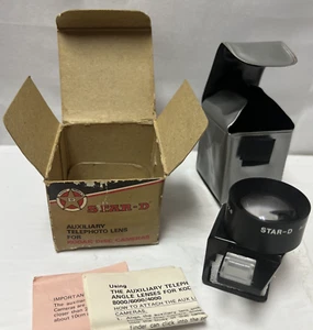 Vintage STAR-D Auxiliary Telephoto Lens for Kodak Disc Cameras Box & Manual - Picture 1 of 12