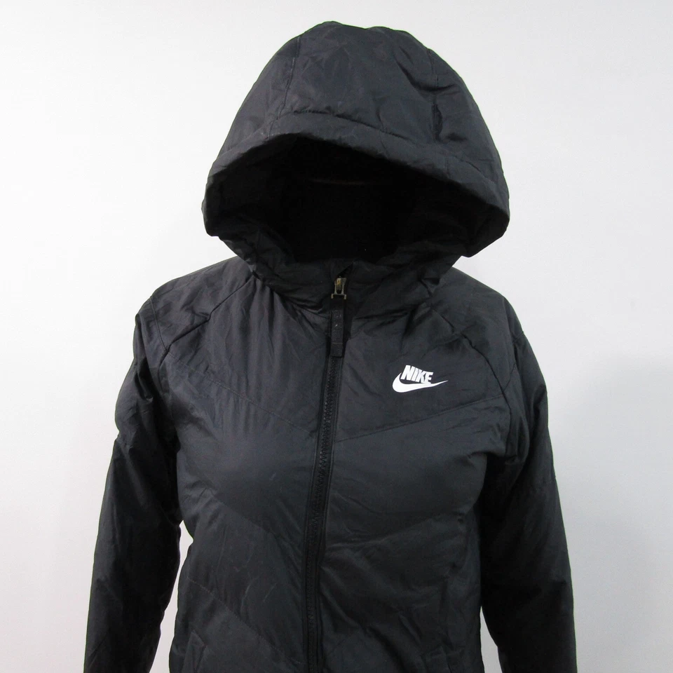 Womens Hooded puffer Jacket Chest Size 34/36 UK Size S REF (11410 - Image 1 of 4