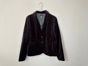 J.Crew Velvel Peplum Dark Grey Blazer Office Academia Preppy, Size 10 - Picture 1 of 4