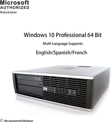 HP Compaq 8200/8300 Elite SFF i3-2100 3.10GHz 4GB 500GB HDD Win 10, MS OFFICE. - Image 1 of 4