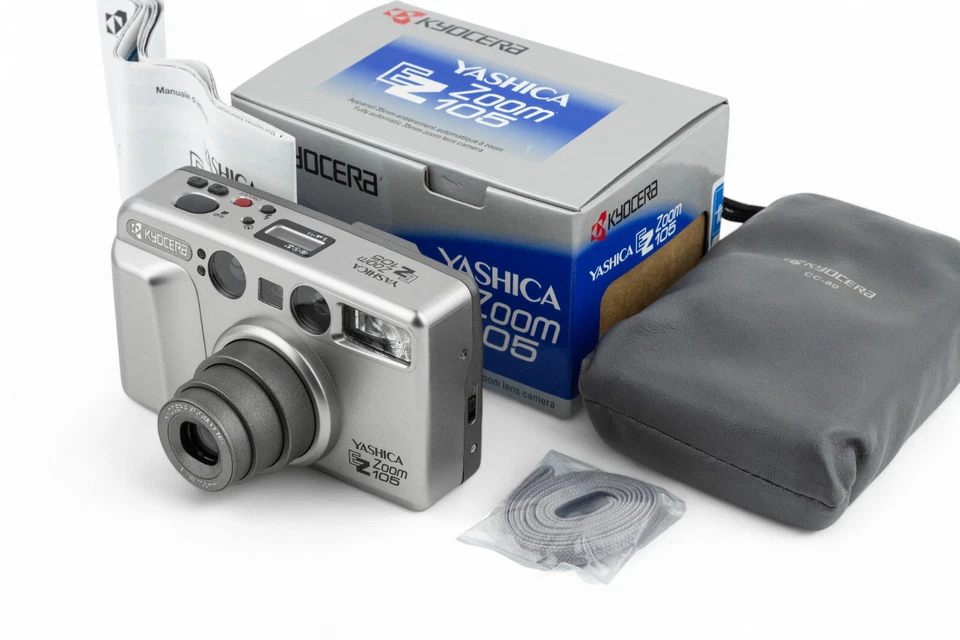 Yashica EZ Zoom 105 38-105mm Lens fotocamera compatta NOS NEW OLD STOCK MINT - Immagine 1 di 4