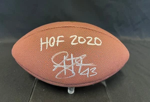 Troy Polamalu signiert Wilson Duke Replica Football Beckett mit HOF 2020 Zeuge - Bild 1 von 6