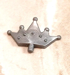 LEGO Princess BRIDE TIARA SILVER CROWN Friends Hair with Hole 5 Pt Crested Queen - Picture 1 of 1