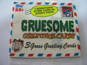 Topps Gruesome Greetings Trading Cards Pack Sealed as new 1992 Topps Cards 55c - Picture 1 of 2