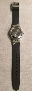 SWATCH IRONY WATCH AG 2002 WITH SLATE GREY DIAL SILICONE & STEEL STRAP A CLASSIC - Picture 1 of 7