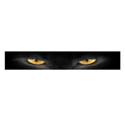 Car Window Anti Scratch Decal Sticker Yellow Eye Leopard 3D Sunshade Protector - Image 1 of 4