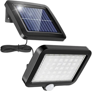 MPJ Lumière solaire extérieure avec détecteur de mouvement 56 LED, lumière solai