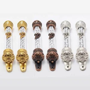 Set 6 pcs Door Mezuzah Case with Prayer Non Kosher Scroll Shadai 4,4" Judaica - Picture 1 of 4