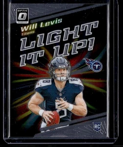 WILL LEVIS 2023 DONRUSS OPTIC LIGHT IT UP RC TENNESSEE TITANS #LU-WL INSERT - Picture 1 of 2