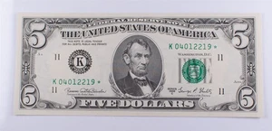 Series 1969-C $5 U.S. Federal Reserve UNC *Star* Note Dallas Banuelos/Shultz - Picture 1 of 2