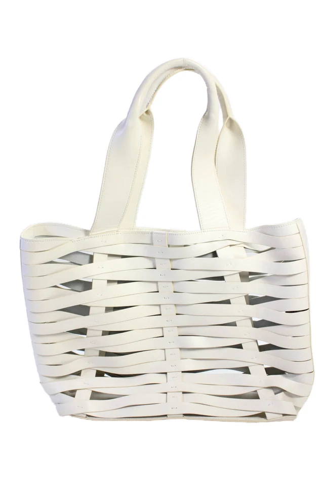 Bolso de mano Vince Camuto para mujer de cuero con tiras abierto grande de hombro blanco Foto 1 de 4