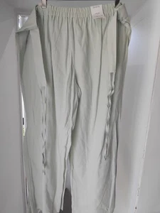 Evans Soft Touch Wide Leg Trouser Light Green Size 20 Bnwt - Picture 1 of 3