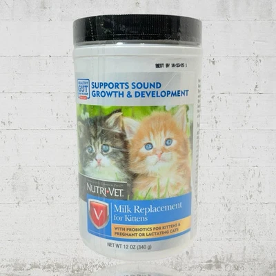 Reemplazo de leche Nutri-vet para gatitos, leche en polvo, gatito 12 oz | 23/10/2025 Foto 1 de 4