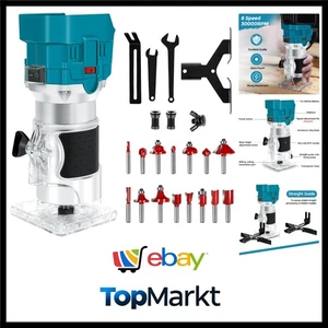 Akku-Kantenfräse Ersatz für Makita 18V Akku, 800W Oberfräse Trimmer Einhandfr... - Bild 1 von 11