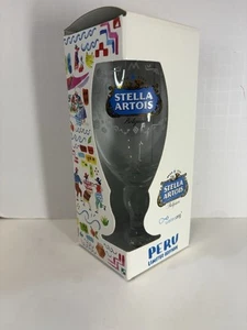 Stella Artois Glass Chalice. Rare Blue Logo. Limited Peru Edition. 33cl New - Picture 1 of 19
