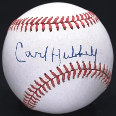 Carl Hubbell Firmado Oficial Liga Nacional de Béisbol JSA LOA Foto 1 de 4