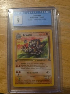 Graveler 37/62 Fossil Regular CGC 9 Mint 1999 - Bild 1 von 2