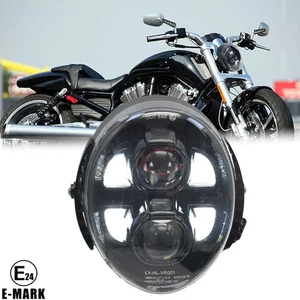 For Harley VRSC VRSCA VRSCAW VRSCB VRSCF VRod V-Rod 2003-2017 LED Headlight DRL - Picture 1 of 17