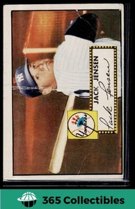 1952 Topps MLB Jackie Jensen Red Back #122 Baseball New York Yankees - Picture 1 of 2