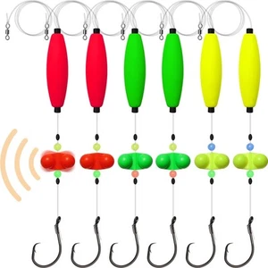 Catfish Rigs Catfish Float Rigs 6PCS Catfishing Tackle Santee Rig 5/0 - Picture 1 of 8