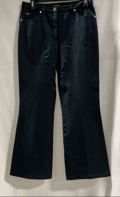 Escada Women Black Flared Pants Size 28 - Image 1 of 4